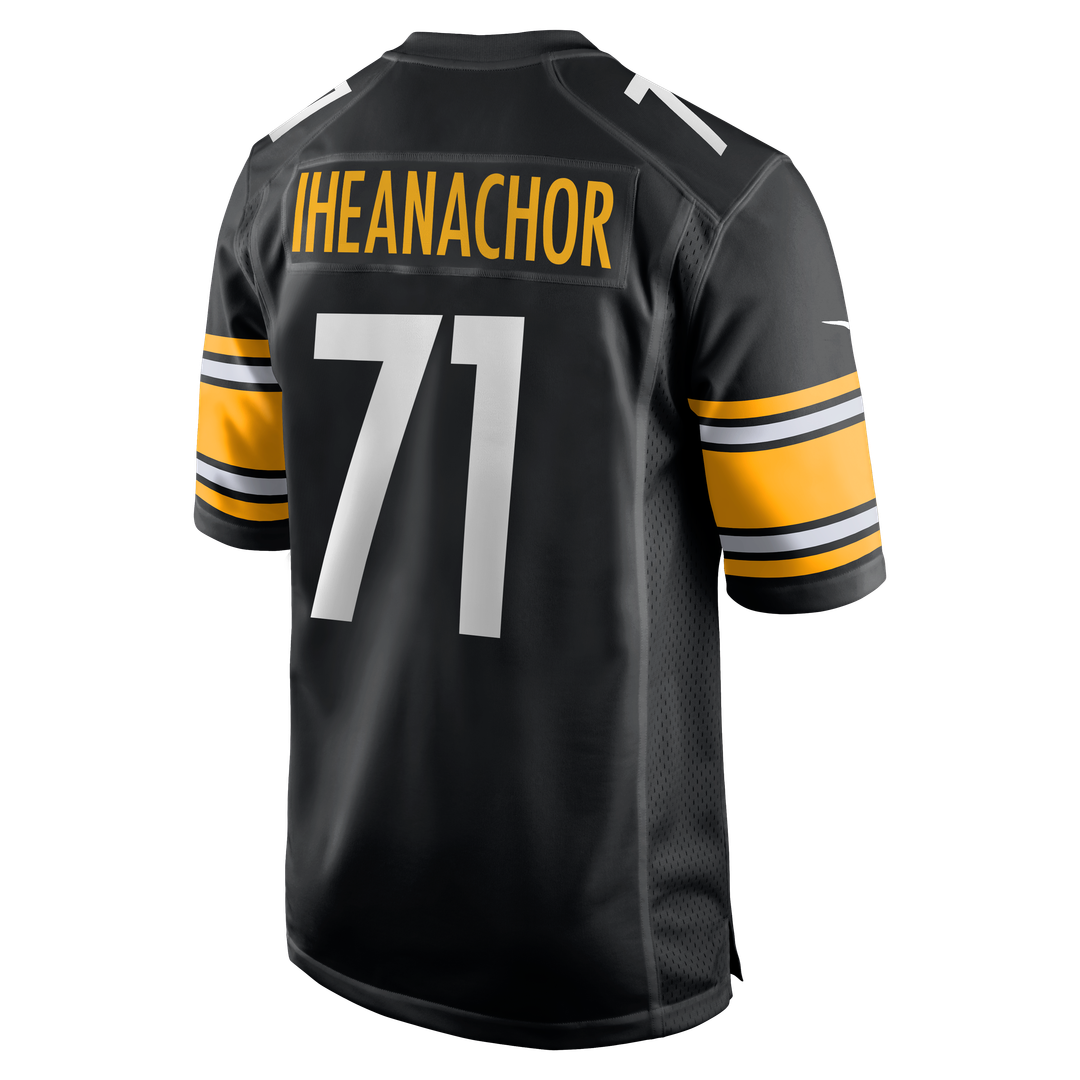 Max Iheanachor Pittsburgh Steelers Black Team Game Jersey