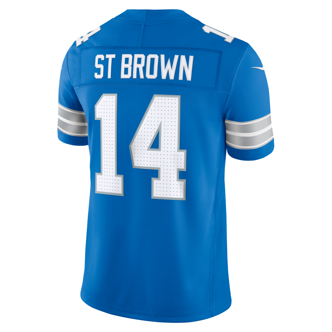 Amon-Ra St. Brown Detroit Lions White Vapor F.U.S.E. Stitched Limited Jersey