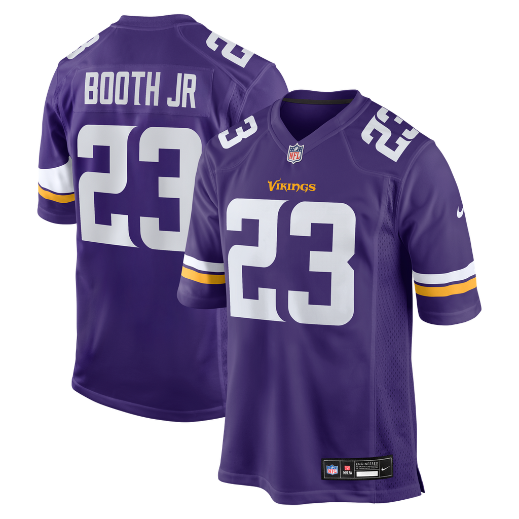 Andrew Booth Jr. Minnesota Vikings Purple Player Game Jersey