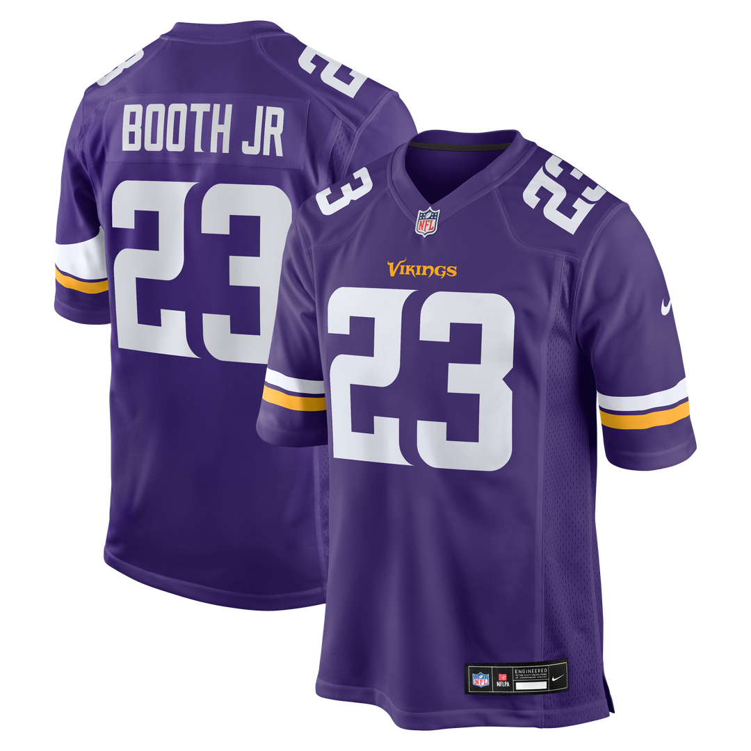 Andrew Booth Jr. Minnesota Vikings Purple Player Game Jersey