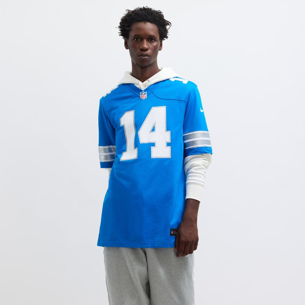 Amon-Ra St. Brown Detroit Lions Blue Game Jersey