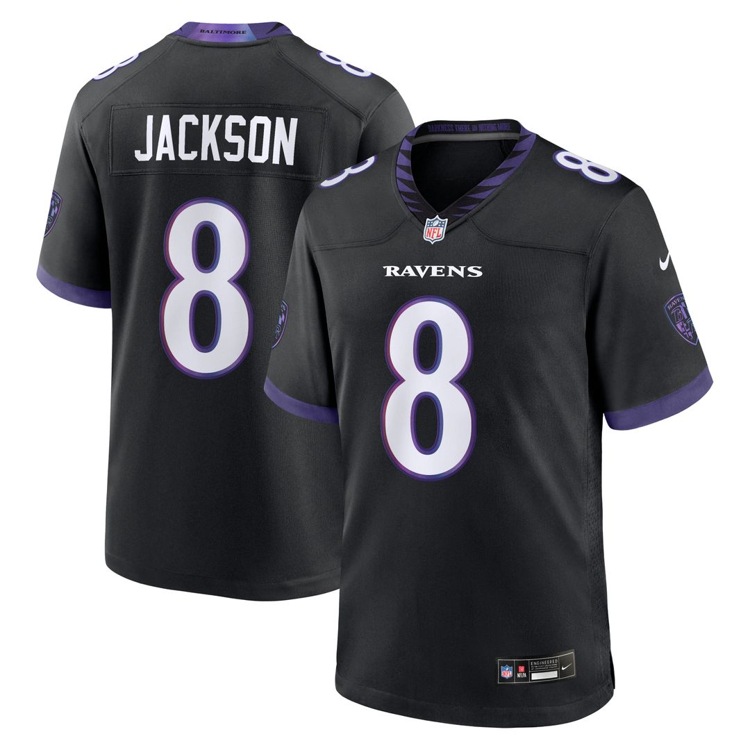 Lamar Jackson Baltimore Ravens Purple Alternate Game Jersey