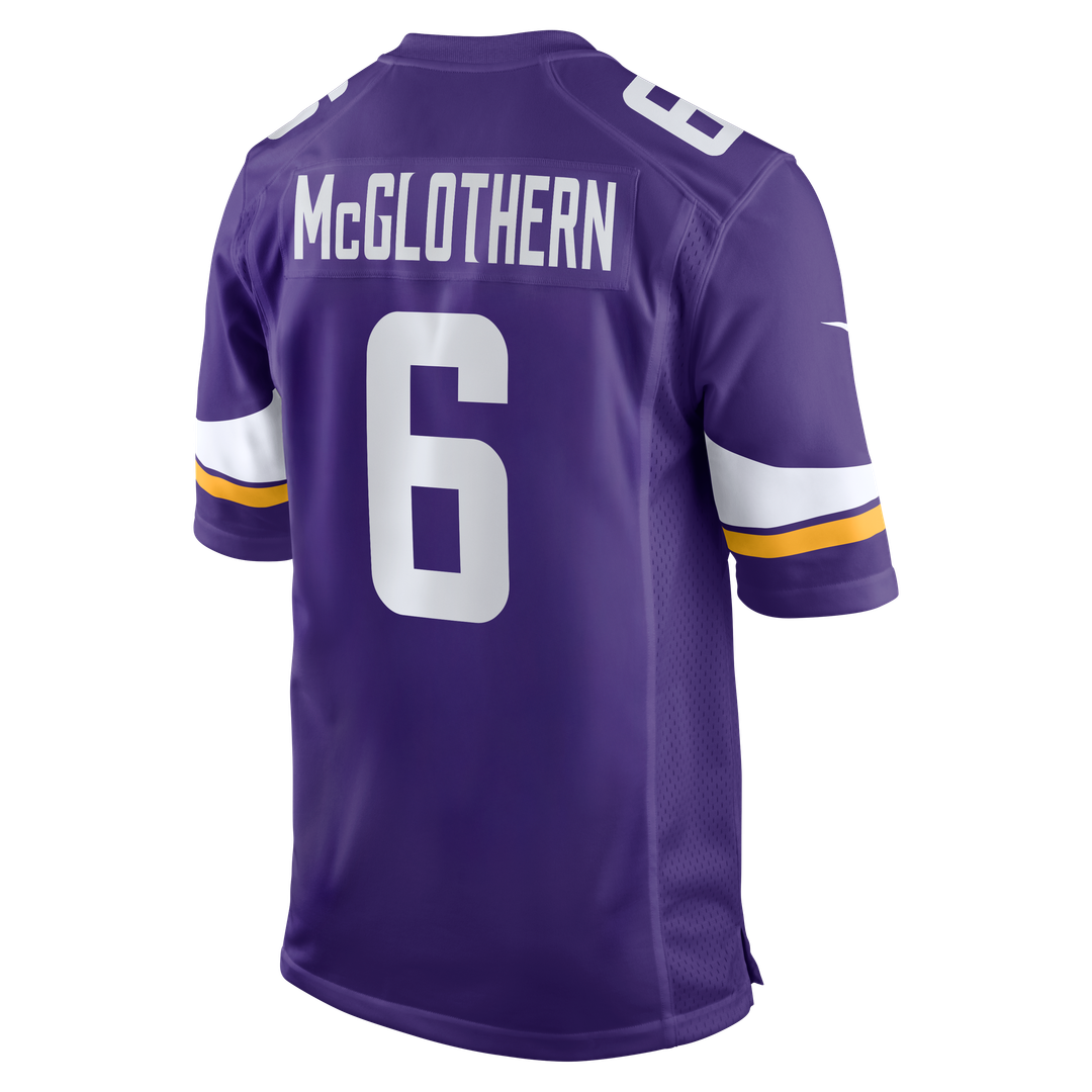 Dwight McGlothern Minnesota Vikings Purple Team Game Jersey