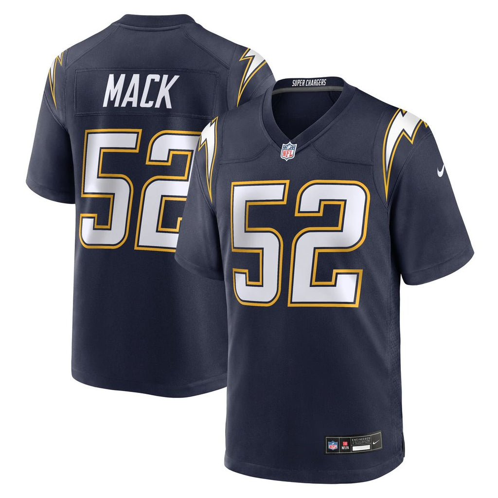 Khalil Mack Los Angeles Chargers Navy Alternate Super Chargers Game Player Jersey
