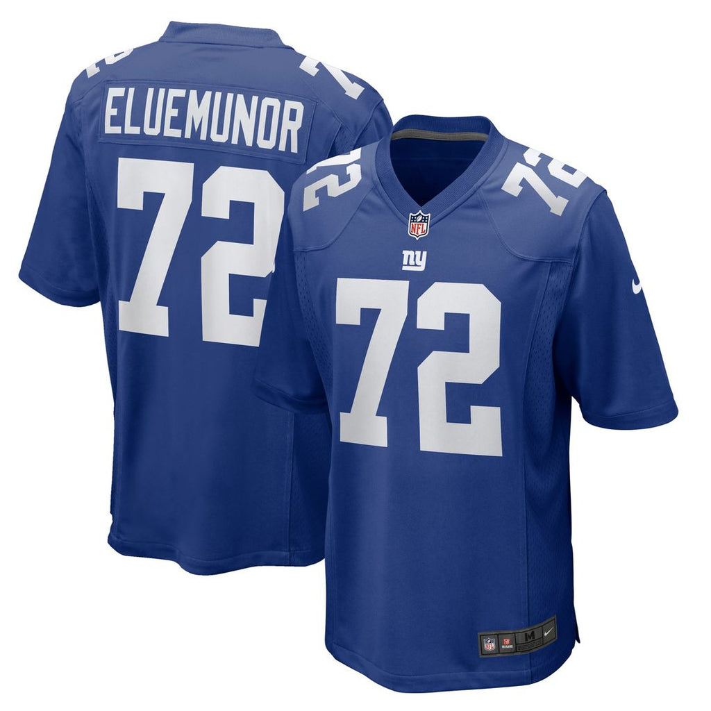 Jermaine Eluemunor New York Giants Royal Team Game Jersey