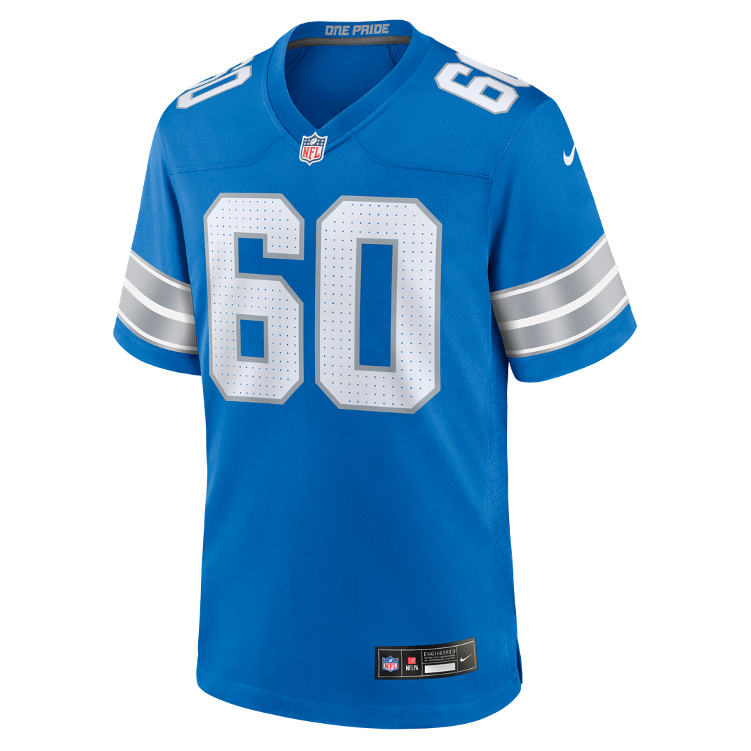 Graham Glasgow Detroit Lions Blue Team Game Jersey
