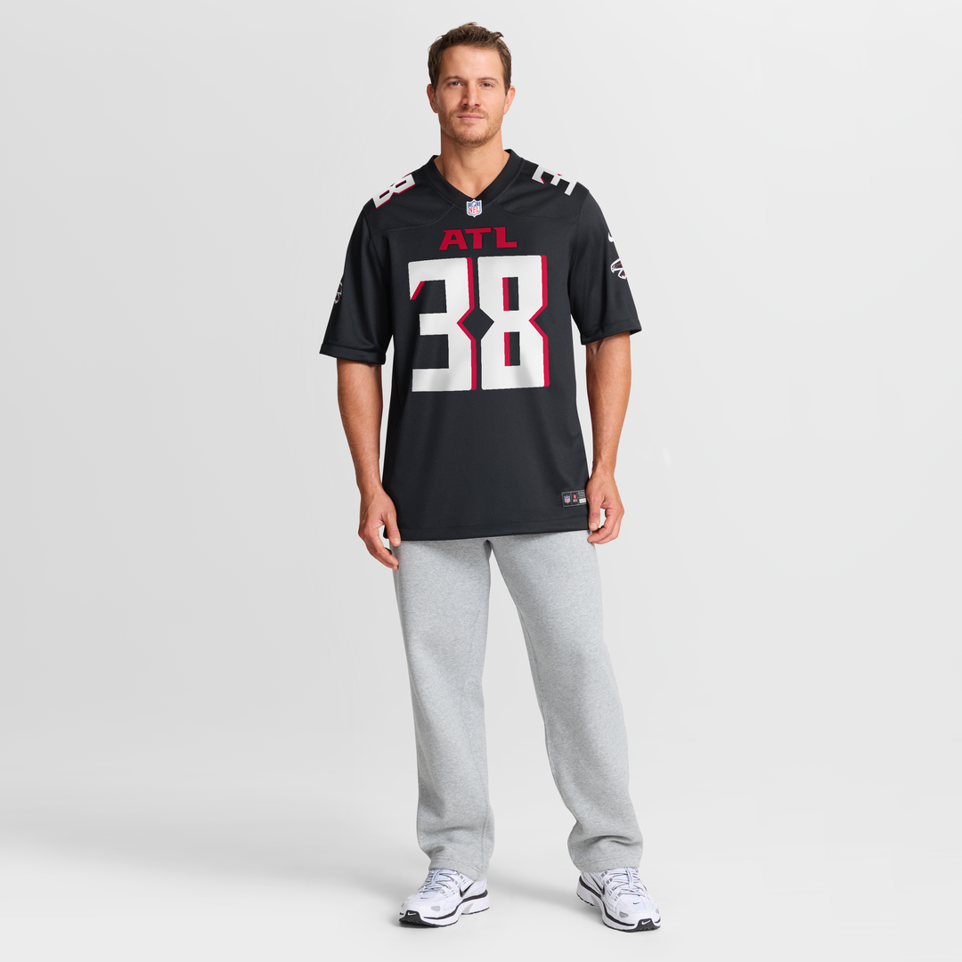 Nathan Carter Atlanta Falcons Black Team Game Jersey