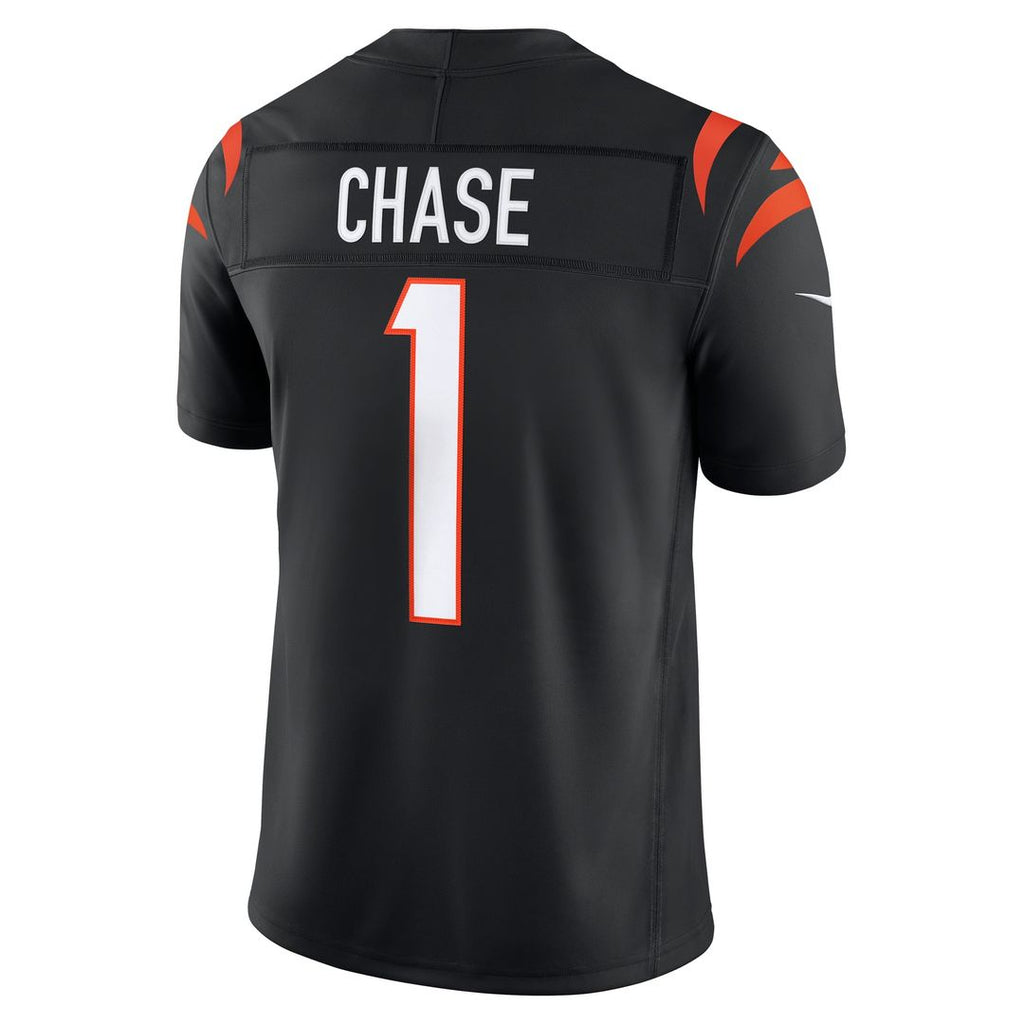 Ja'Marr Chase Cincinnati Bengals Orange Alternate Vapor F.U.S.E. Stitched Limited Jersey