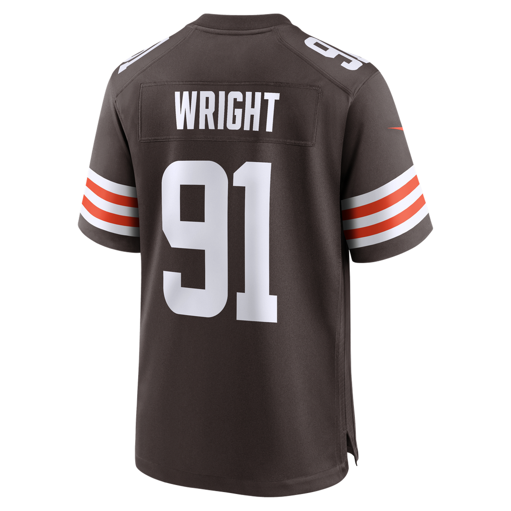 Alex Wright Cleveland Browns Brown Team Game Jersey