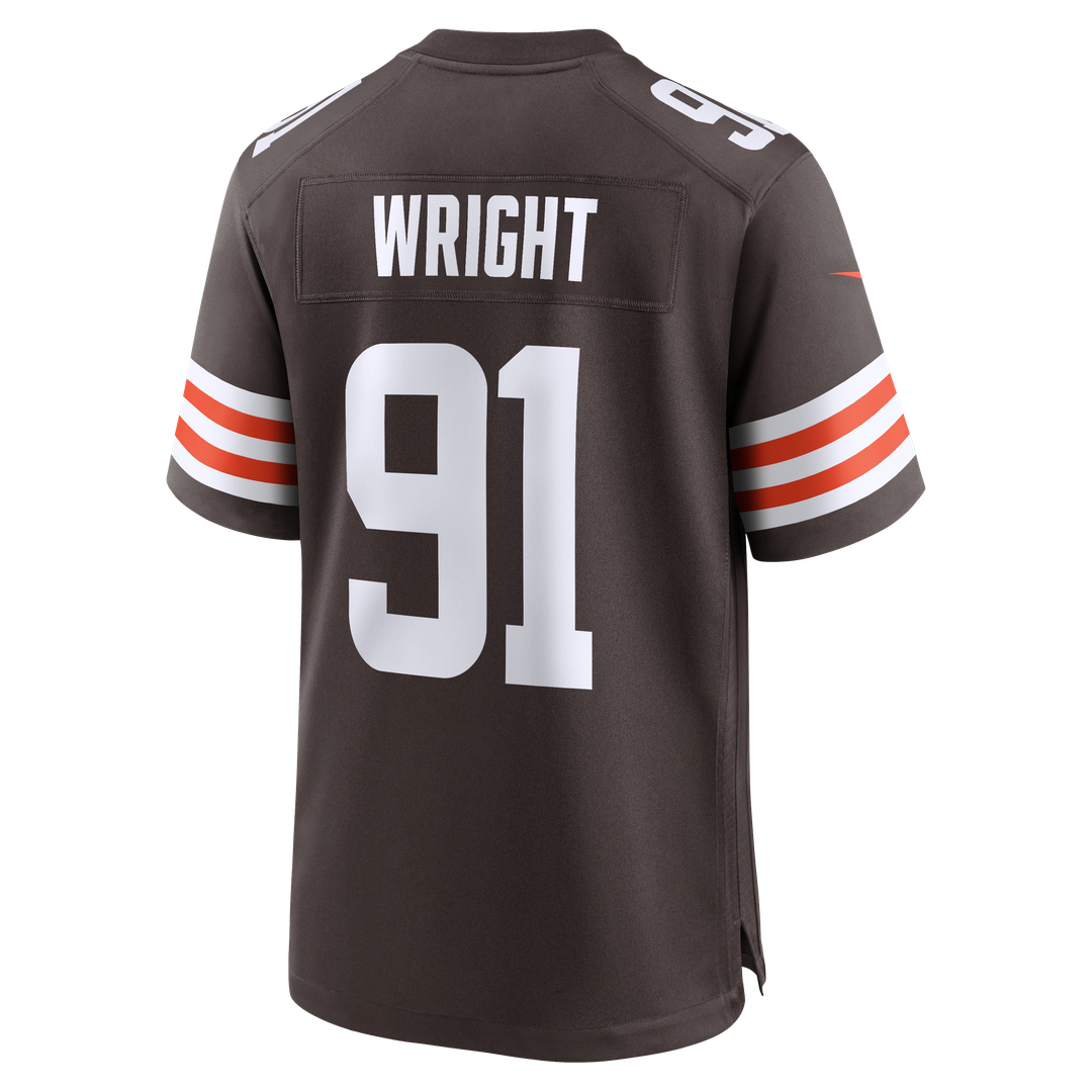 Alex Wright Cleveland Browns Brown Team Game Jersey
