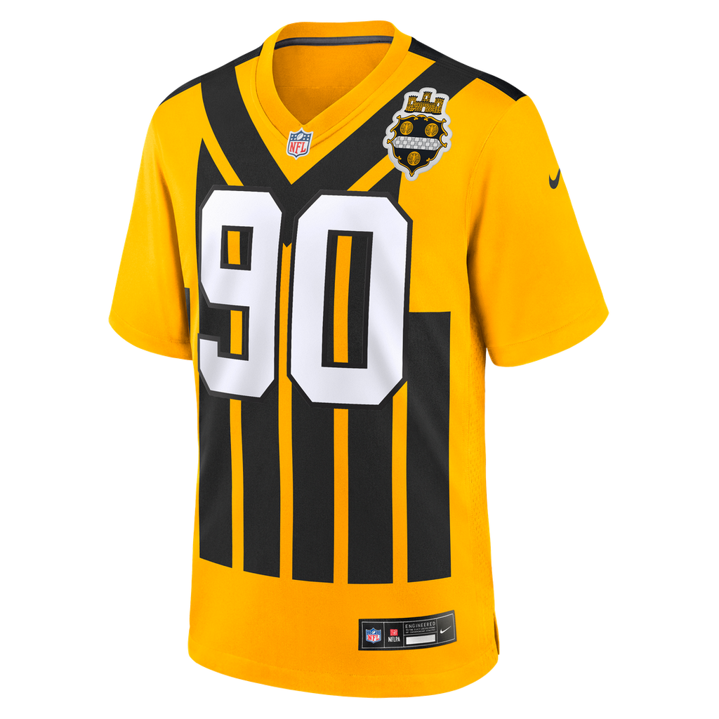 T.J. Watt Pittsburgh Steelers Gold Alternate 1933 Throwback Game Jersey
