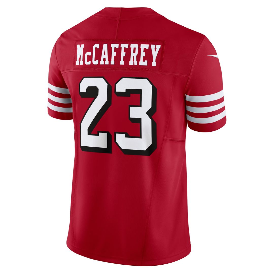 Christian McCaffrey San Francisco 49ers Scarlet Vapor F.U.S.E. Limited Jersey