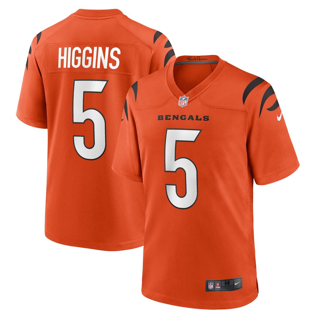 Tee Higgins Cincinnati Bengals Black Game Player Jersey