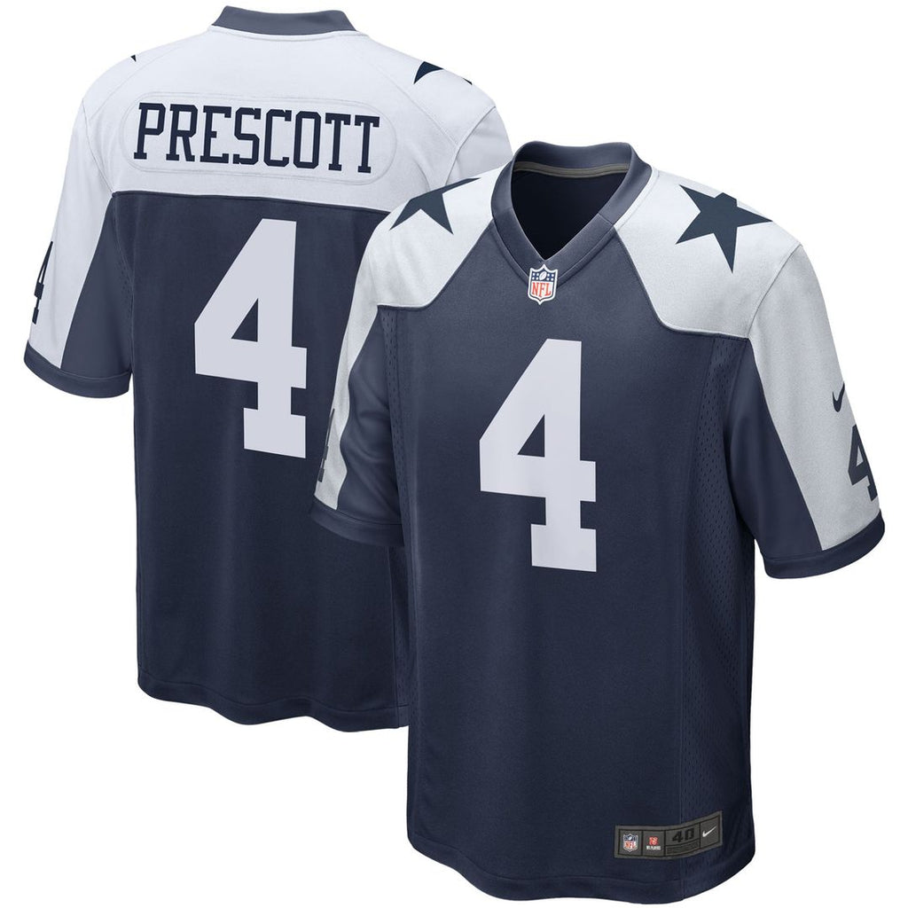 Dak Prescott Dallas Cowboys Navy Alternate Game Team Jersey
