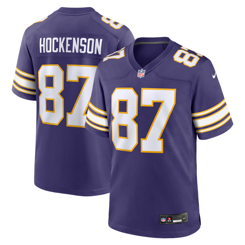 T.J. Hockenson Minnesota Vikings Purple Classic Player Game Jersey