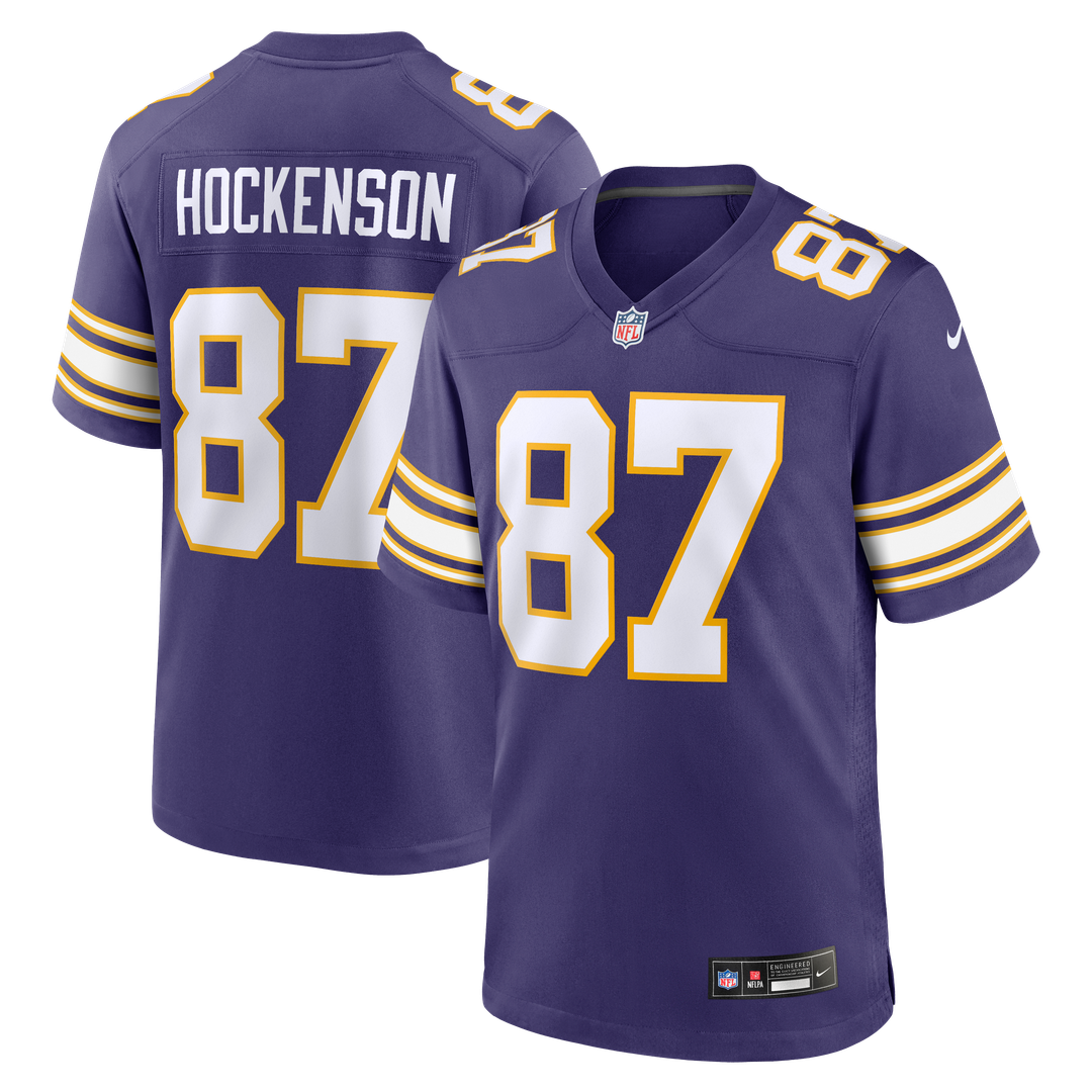 T.J. Hockenson Minnesota Vikings Purple Classic Player Game Jersey