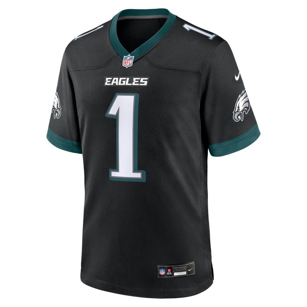 Jalen Hurts Philadelphia Eagles Black Alternate Game Jersey