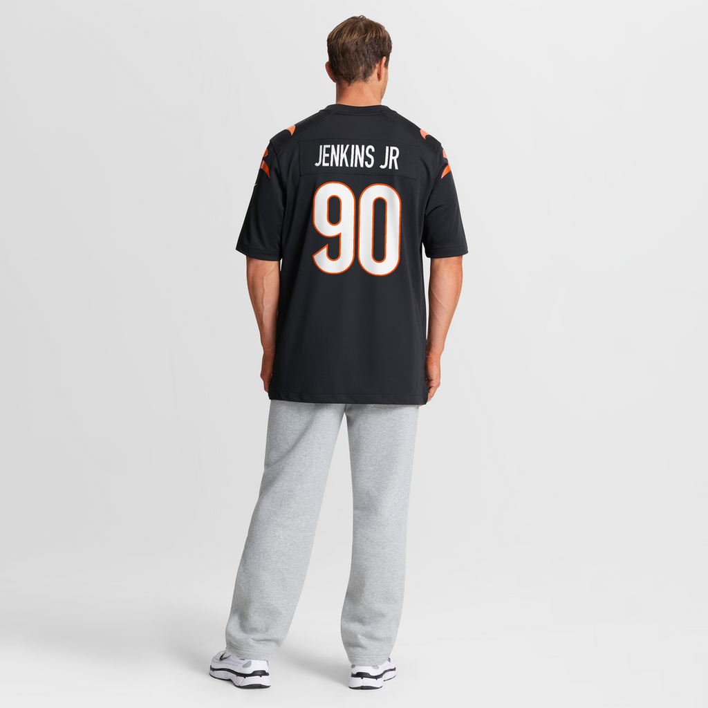 Kris Jenkins Jr. Cincinnati Bengals Black Game Jersey