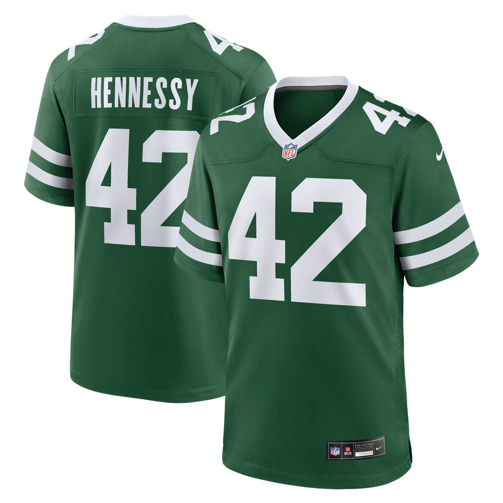 Thomas Hennessy New York Jets Legacy Green Team Game Jersey