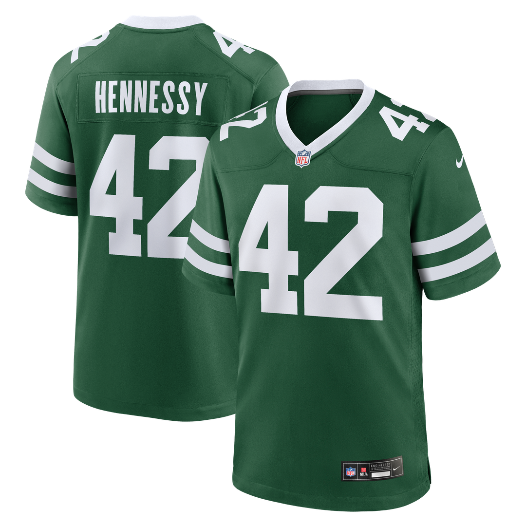 Thomas Hennessy New York Jets Legacy Green Team Game Jersey