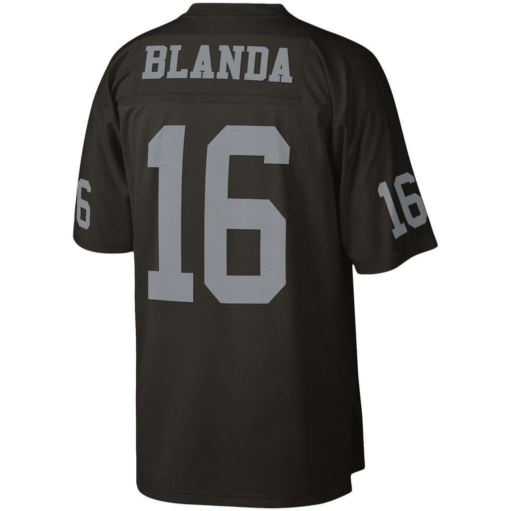 George Blanda Las Vegas Raiders Black Legacy Replica Jersey