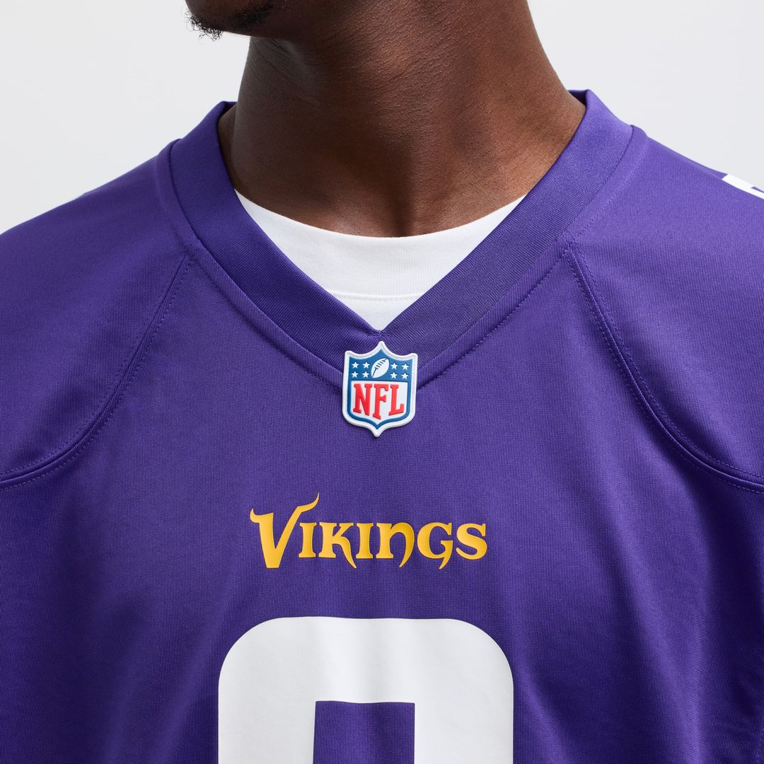 J.J. McCarthy Minnesota Vikings Purple Player Game Jersey