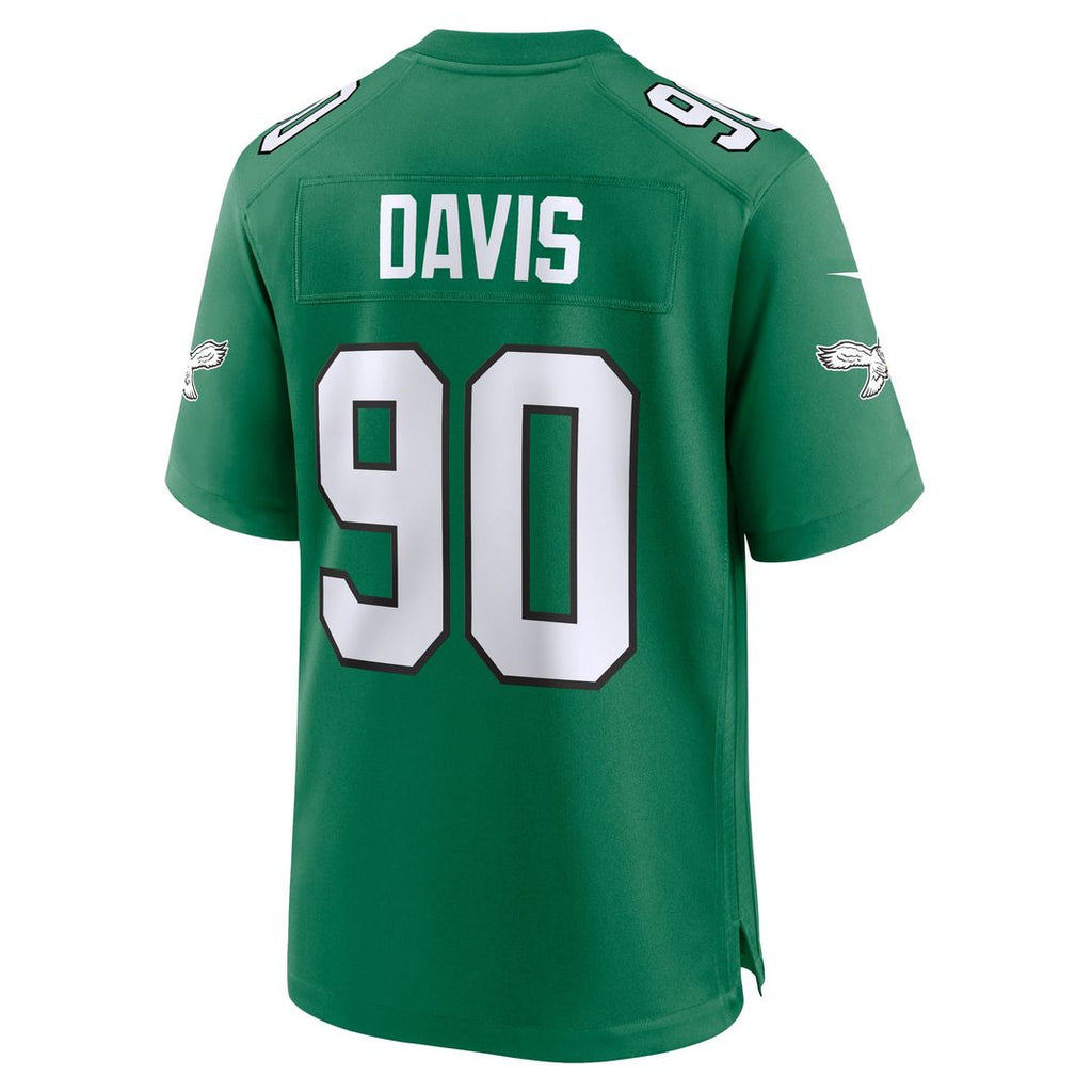 Jordan Davis Philadelphia Eagles Midnight Green Team Game Jersey