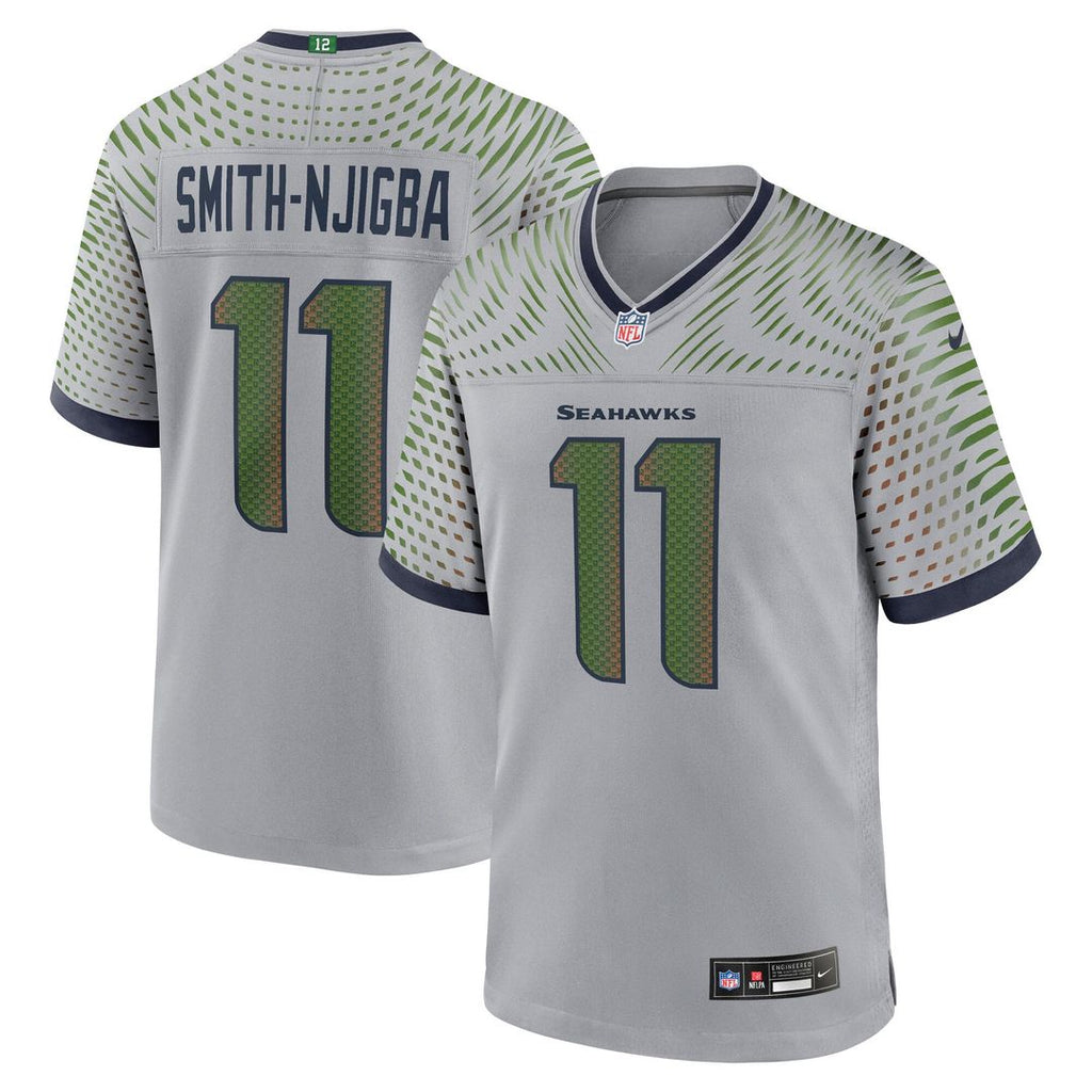 Jaxon Smith-Njigba Seattle Seahawks Gray Rivalries Collection Game Jersey