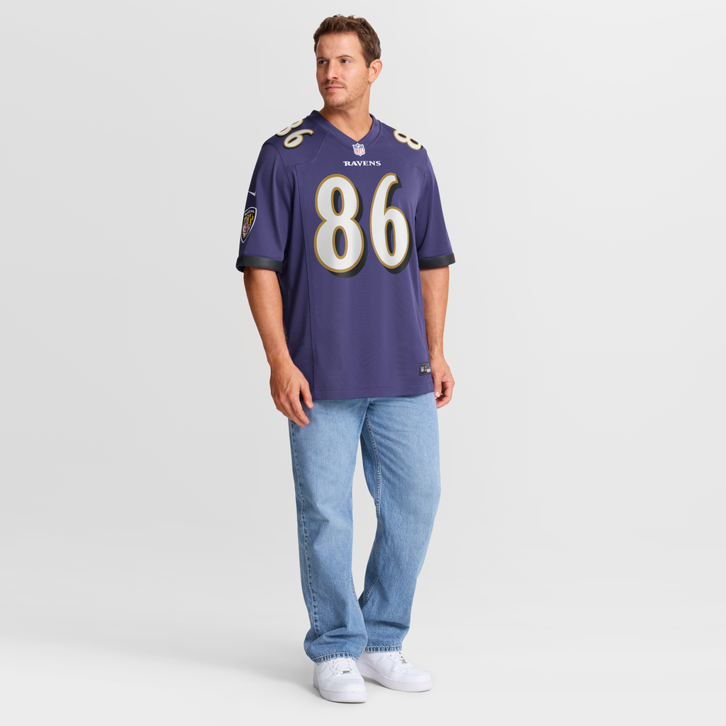 Cornelius Johnson Baltimore Ravens Purple Team Game Jersey