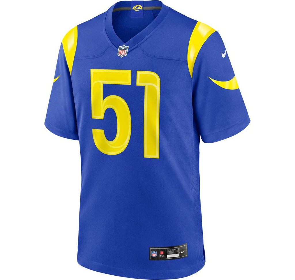 Eddie Walls III Los Angeles Rams Royal Game Jersey
