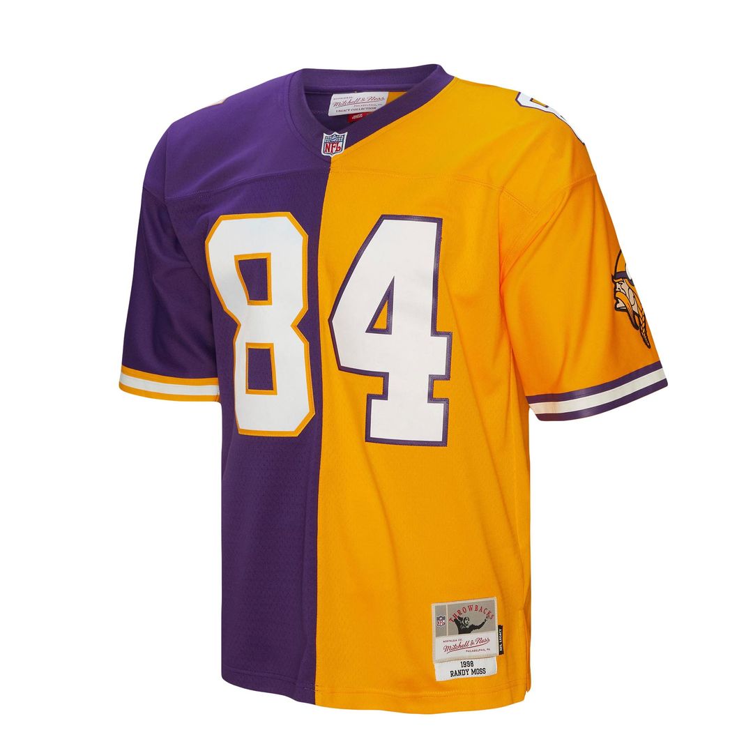 Randy Moss Minnesota Vikings Purple/Gold 1998 Split Legacy Replica Jersey
