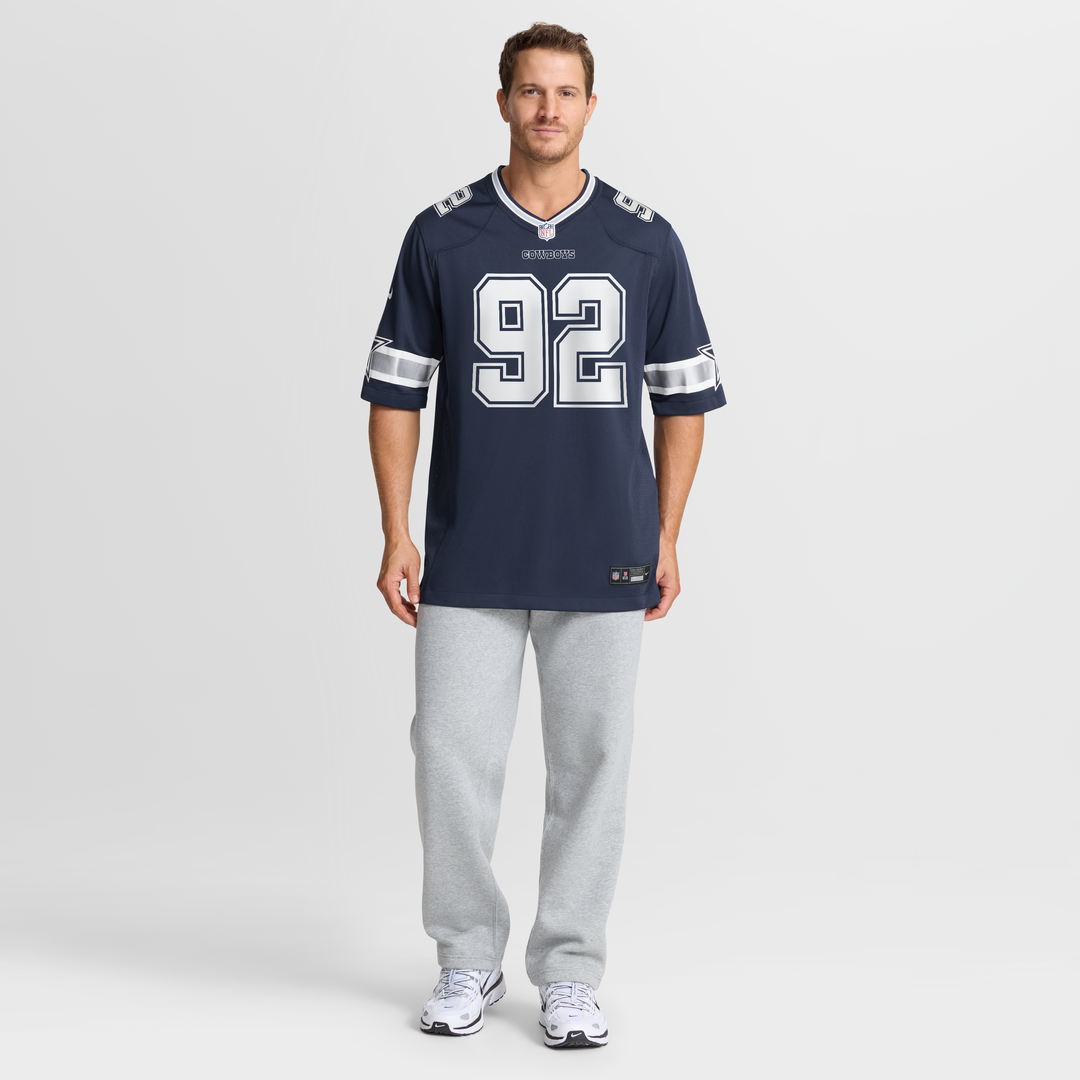 Quinnen Williams Dallas Cowboys Navy Team Game Jersey
