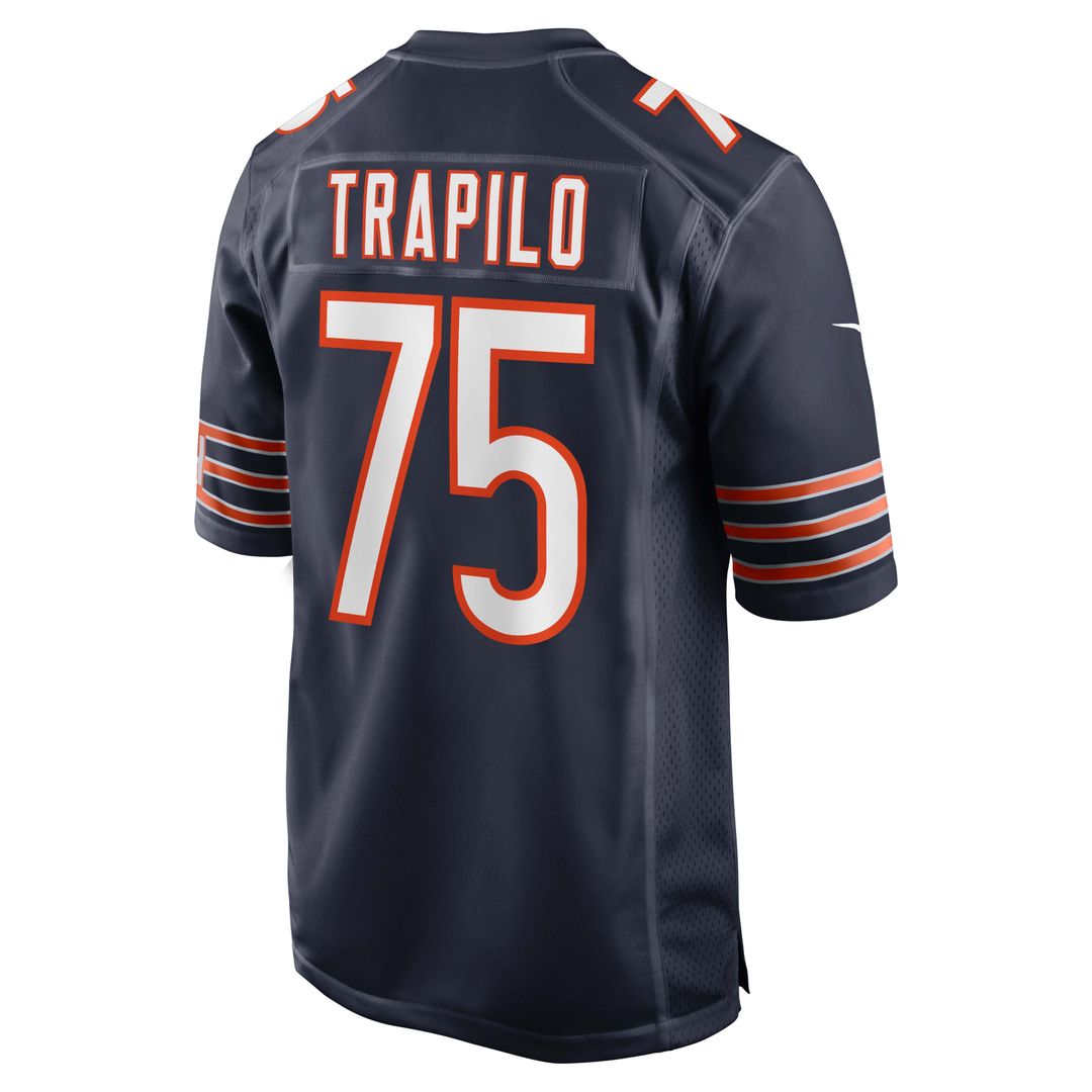 Ozzy Trapilo Chicago Bears Navy Team Game Jersey
