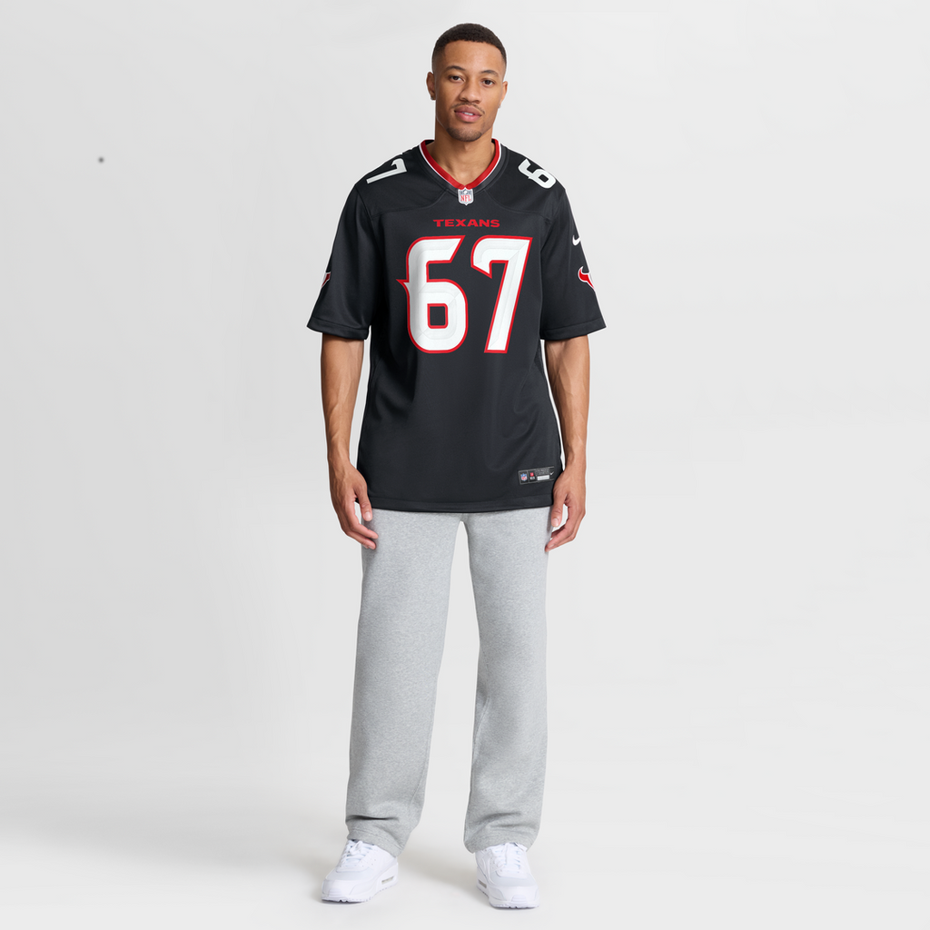 Evan Brown Houston Texans Navy Team Game Jersey