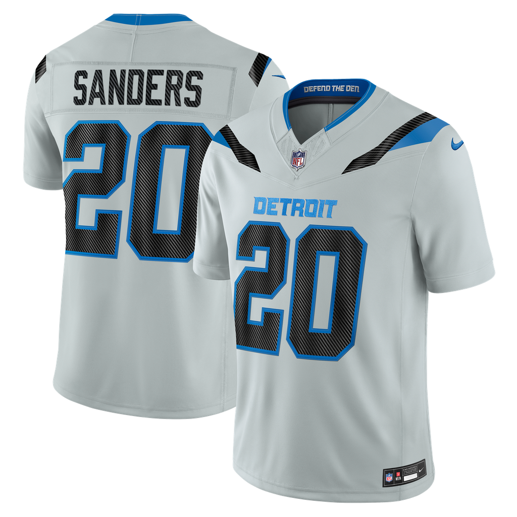 Barry Sanders Detroit Lions Silver 2026 Rivalries Collection Stitched Limited Jersey