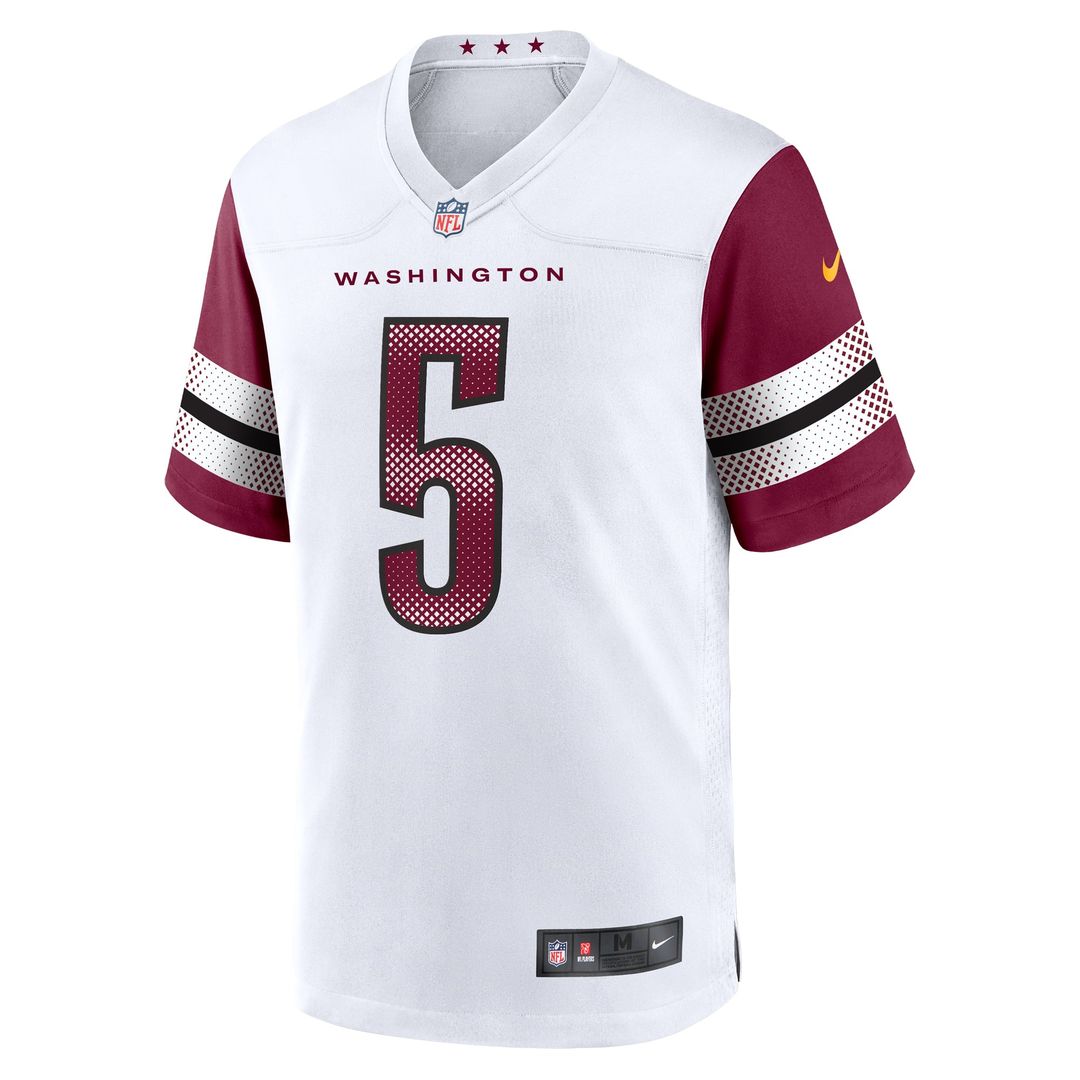 Jayden Daniels Washington Commanders Black Alternate Game Player Jersey
