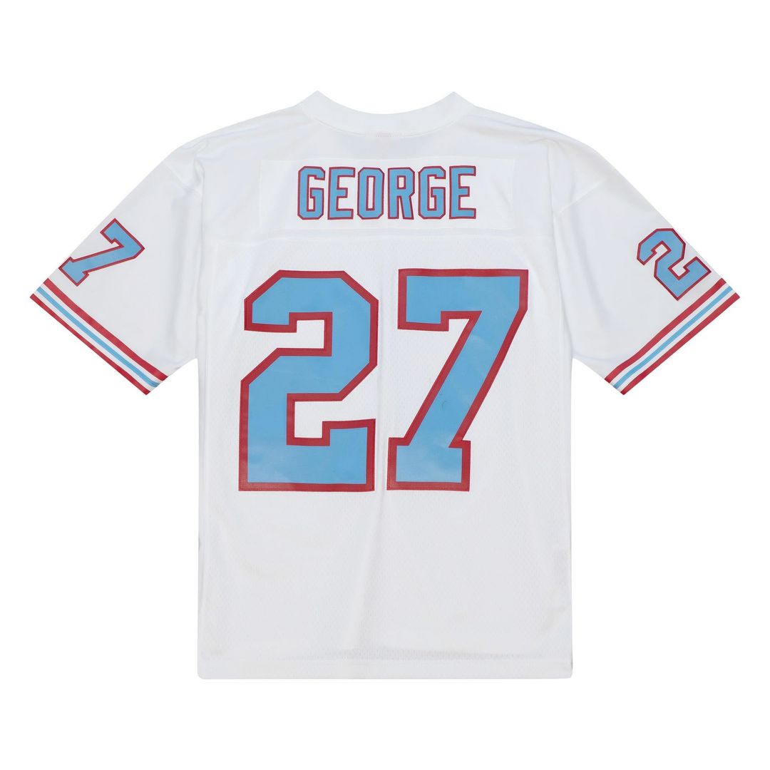 Eddie George Tennessee Oilers White Legacy Replica Jersey