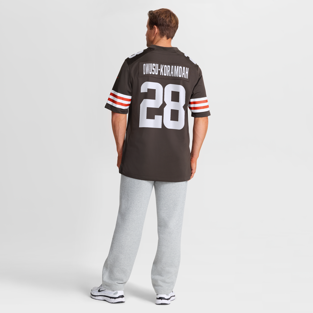 Jeremiah Owusu-Koramoah Cleveland Browns Brown Game Player Jersey