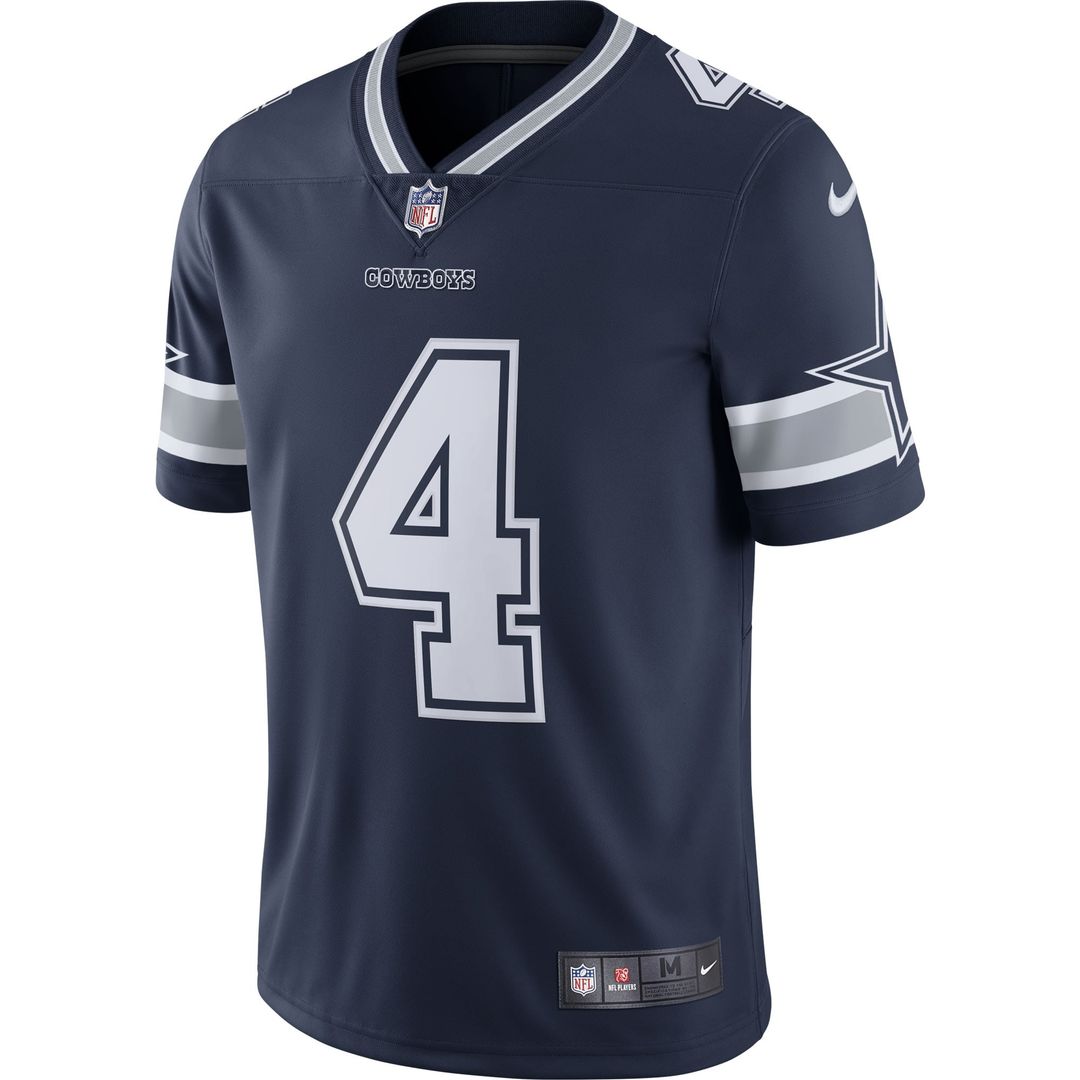 Dak Prescott Dallas Cowboys Navy Vapor Limited Player Jersey