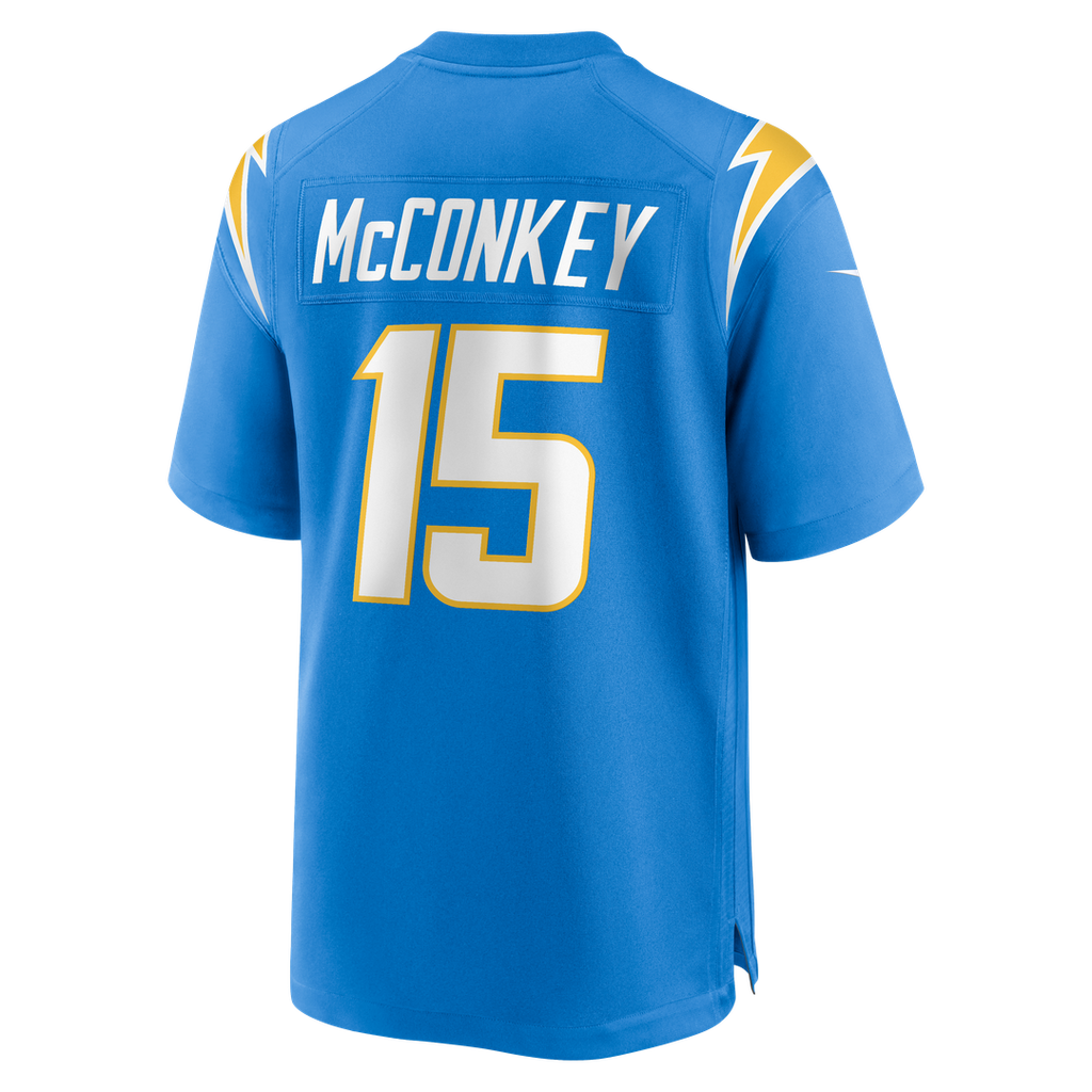 Ladd McConkey Los Angeles Chargers Powder Blue Player Game Jersey