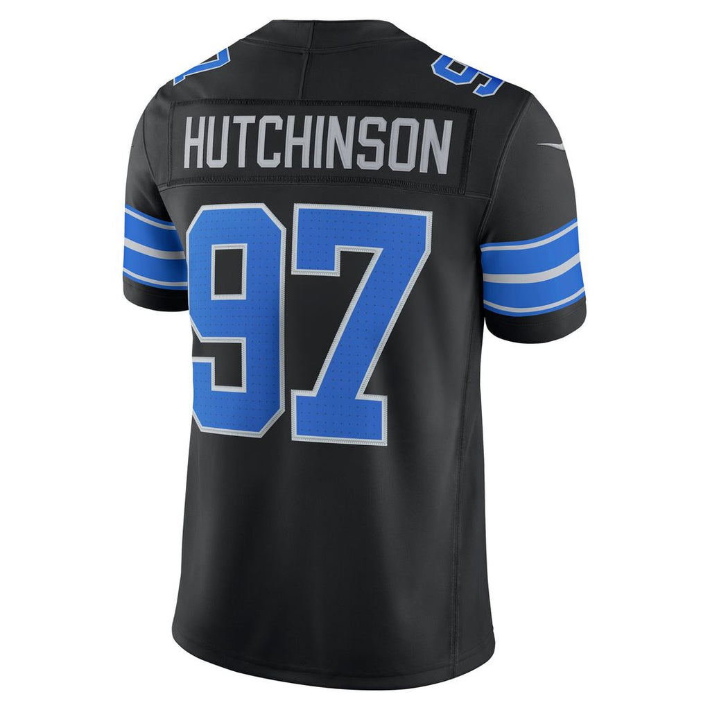 Aidan Hutchinson Detroit Lions Blue Team Vapor F.U.S.E. Stitched Limited Jersey