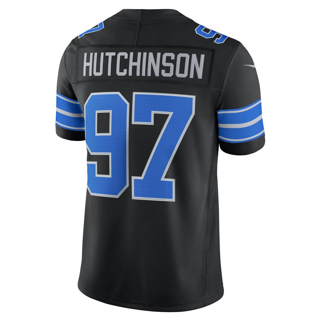 Aidan Hutchinson Detroit Lions White Vapor F.U.S.E. Stitched Limited Jersey