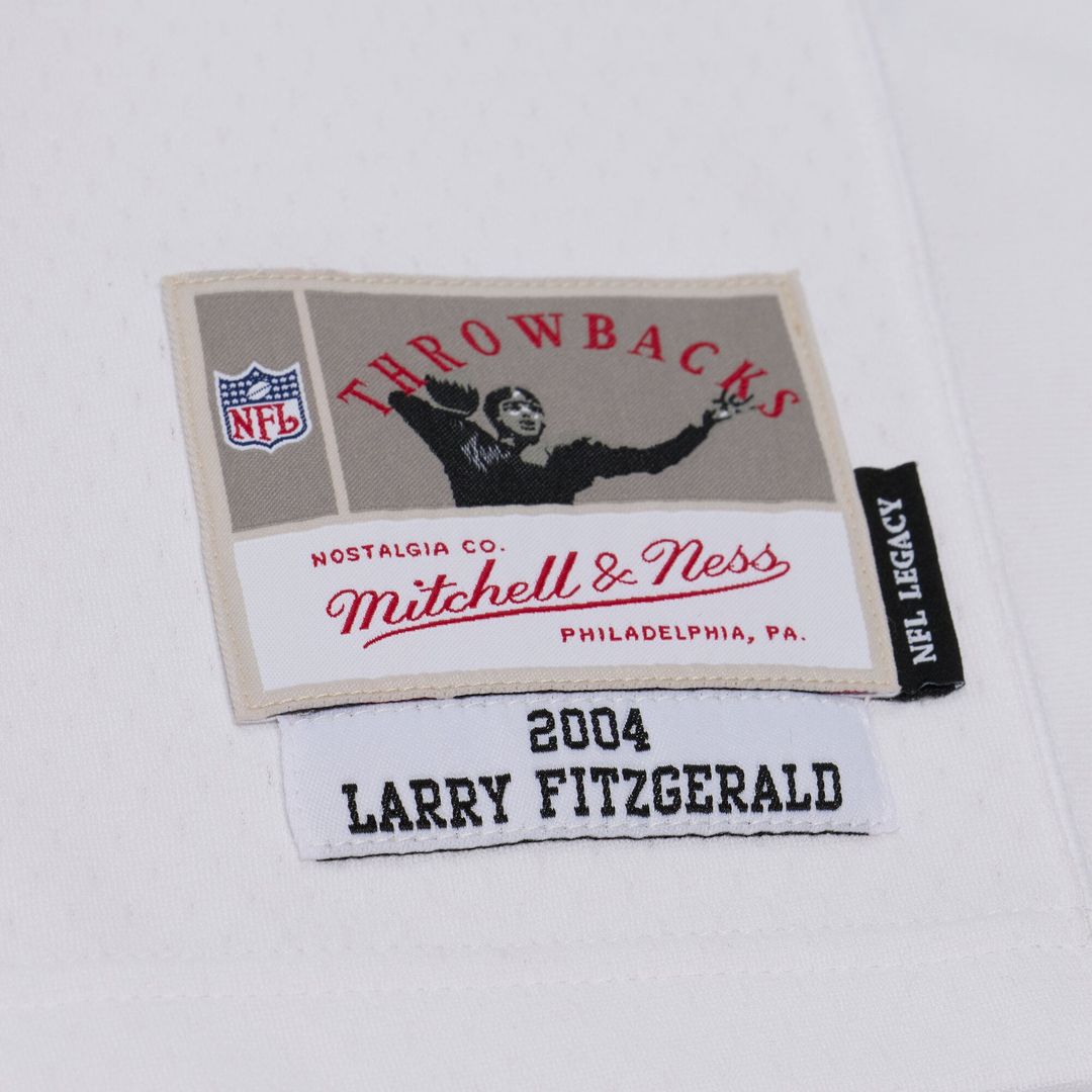 Larry Fitzgerald Arizona Cardinals White 2004 Legacy Replica Player Jersey
