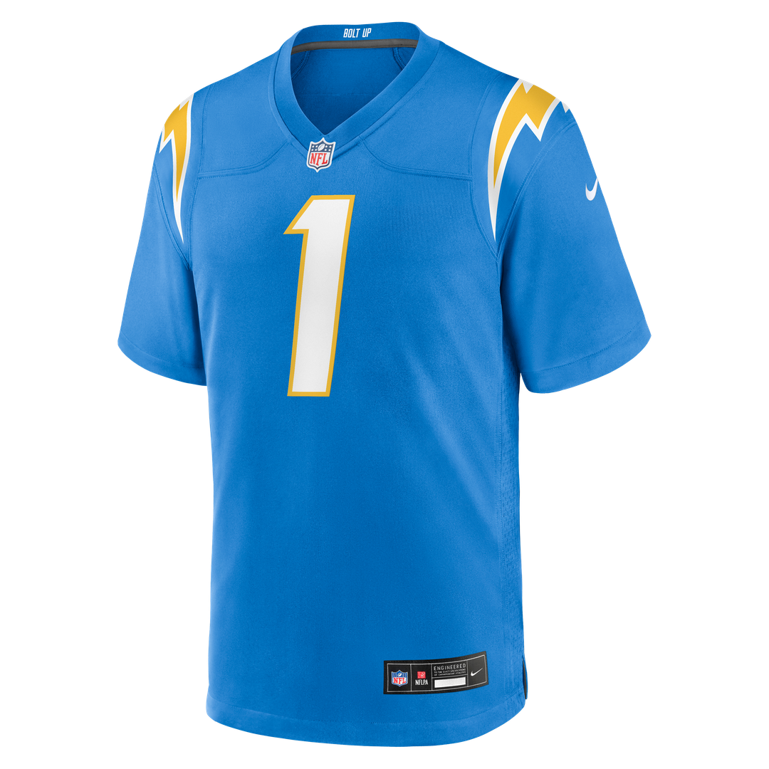 Quentin Johnston Los Angeles Chargers Powder Blue Game Player Jersey