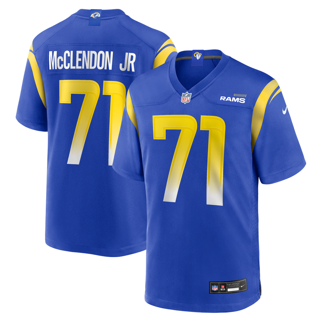 Warren McClendon Jr. Los Angeles Rams Royal Team Game Jersey