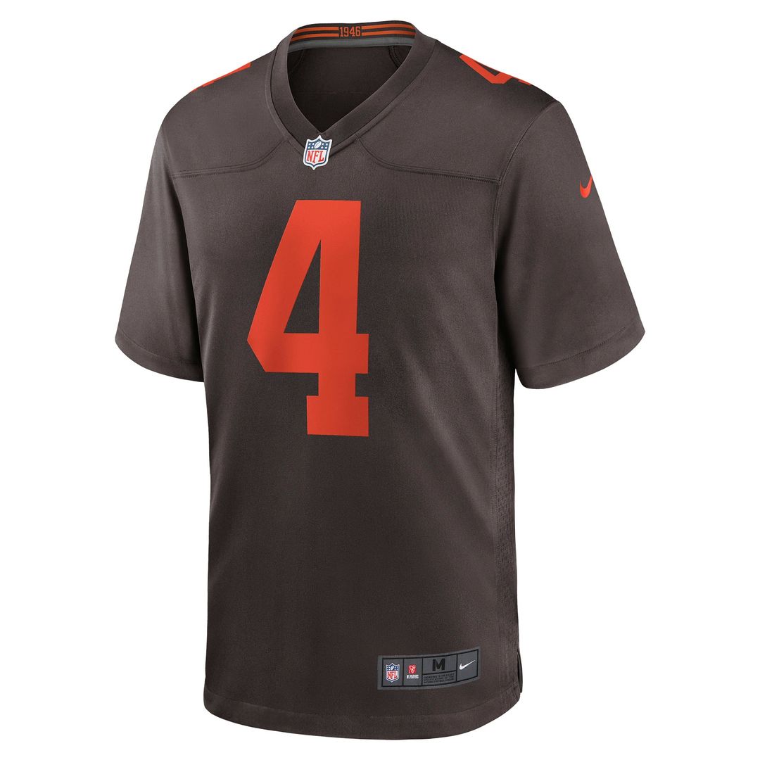 Deshaun Watson Cleveland Browns Brown Alternate Game Jersey