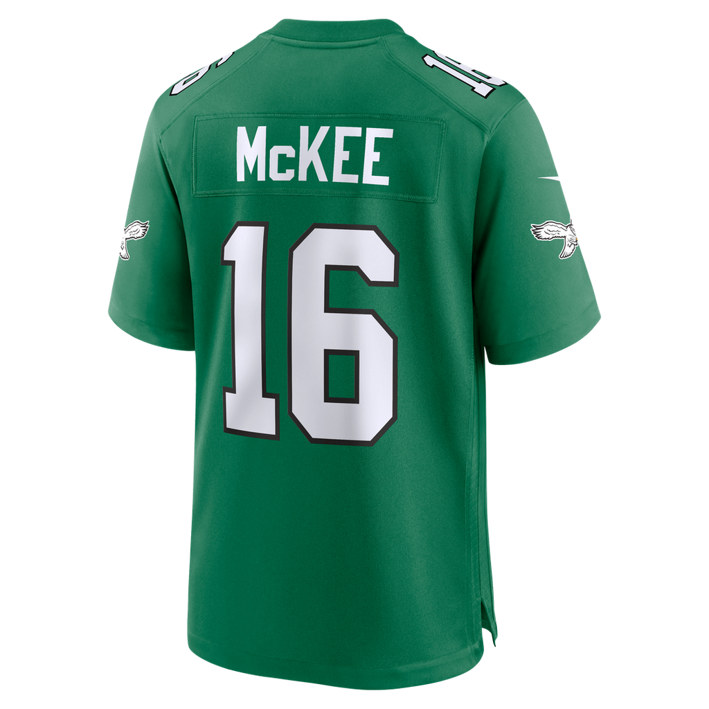 Tanner McKee Philadelphia Eagles Kelly Green Alternate Game Jersey