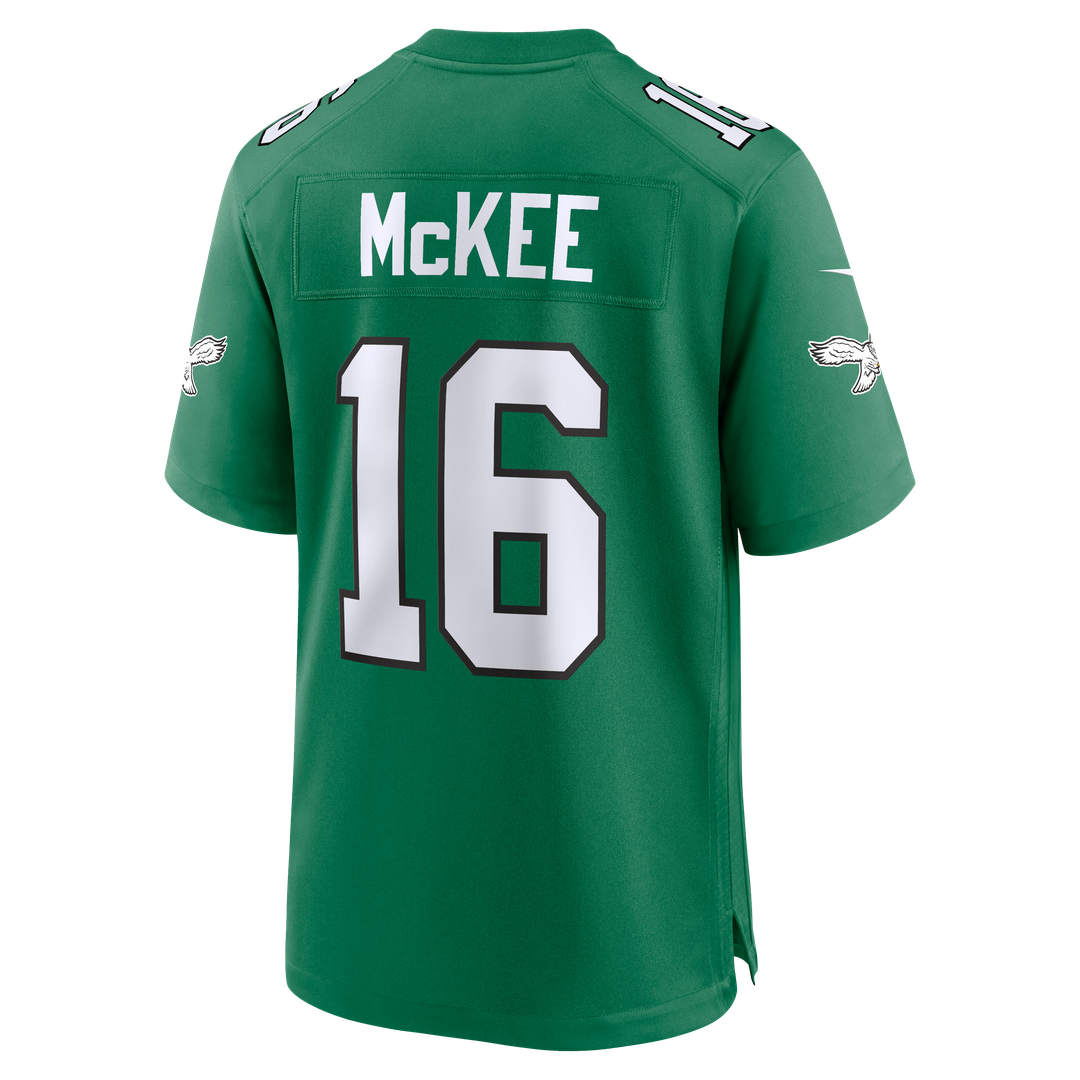 Tanner McKee Philadelphia Eagles Kelly Green Alternate Game Jersey