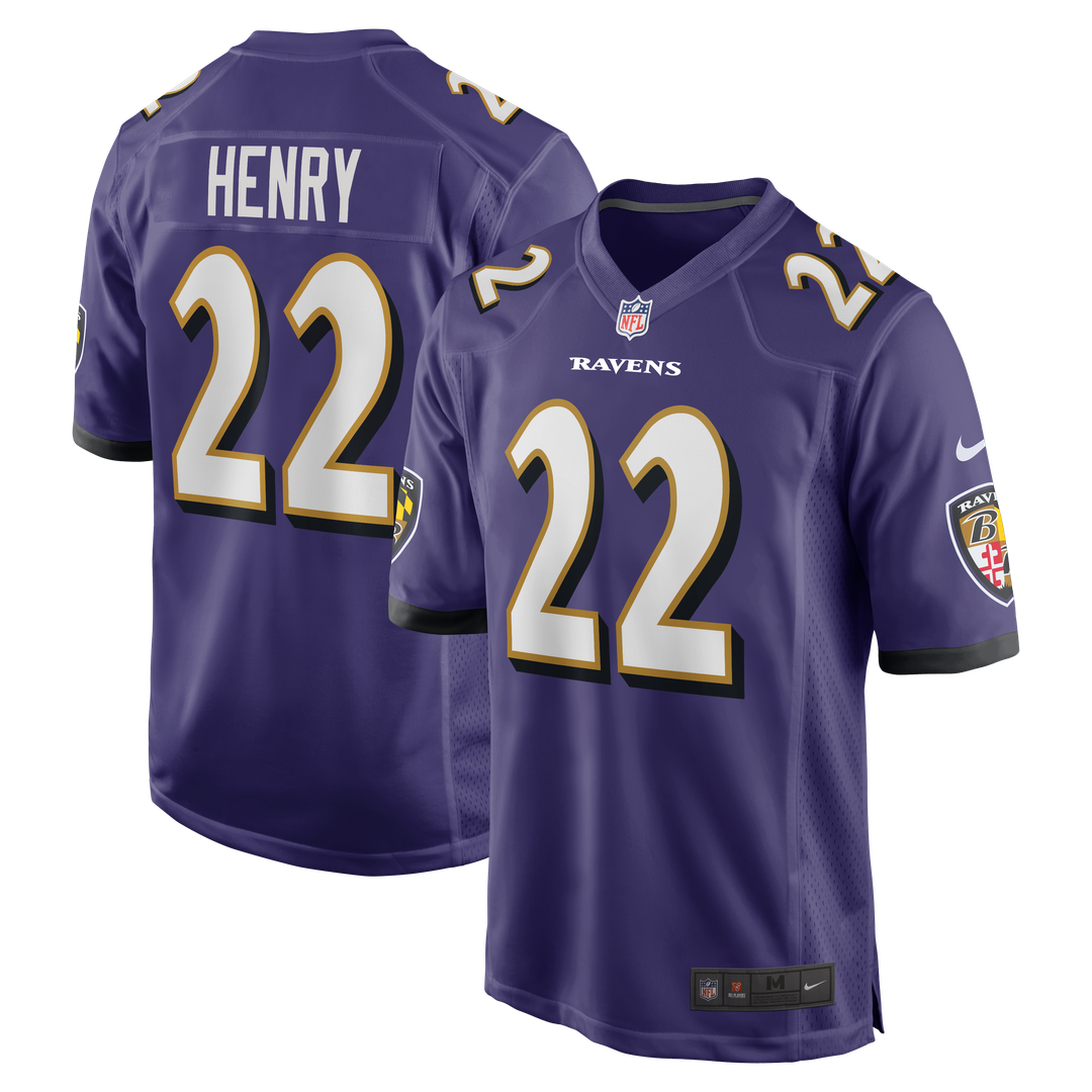 Derrick Henry Baltimore Ravens Purple Game Player Jersey