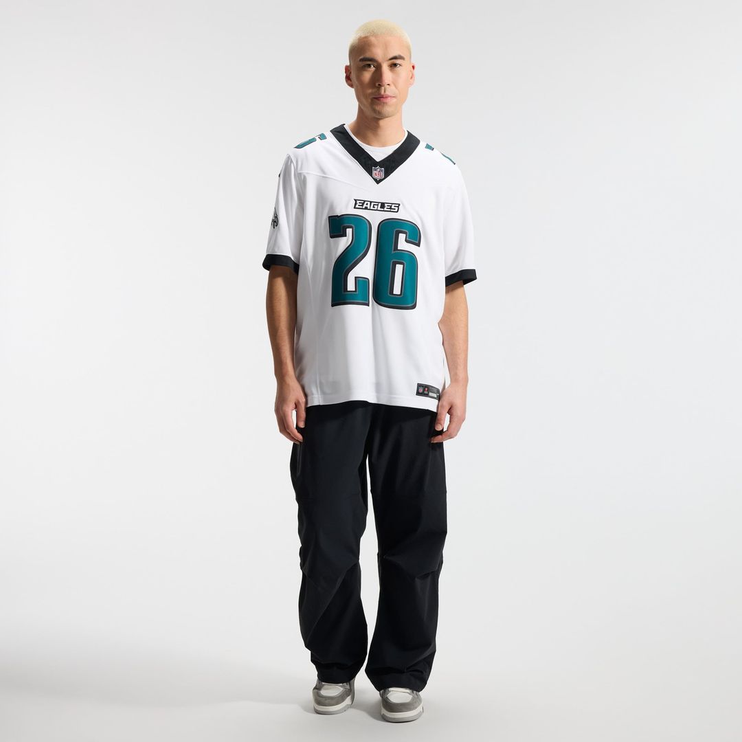 Saquon Barkley Philadelphia Eagles White Vapor F.U.S.E. Stitched Limited Jersey